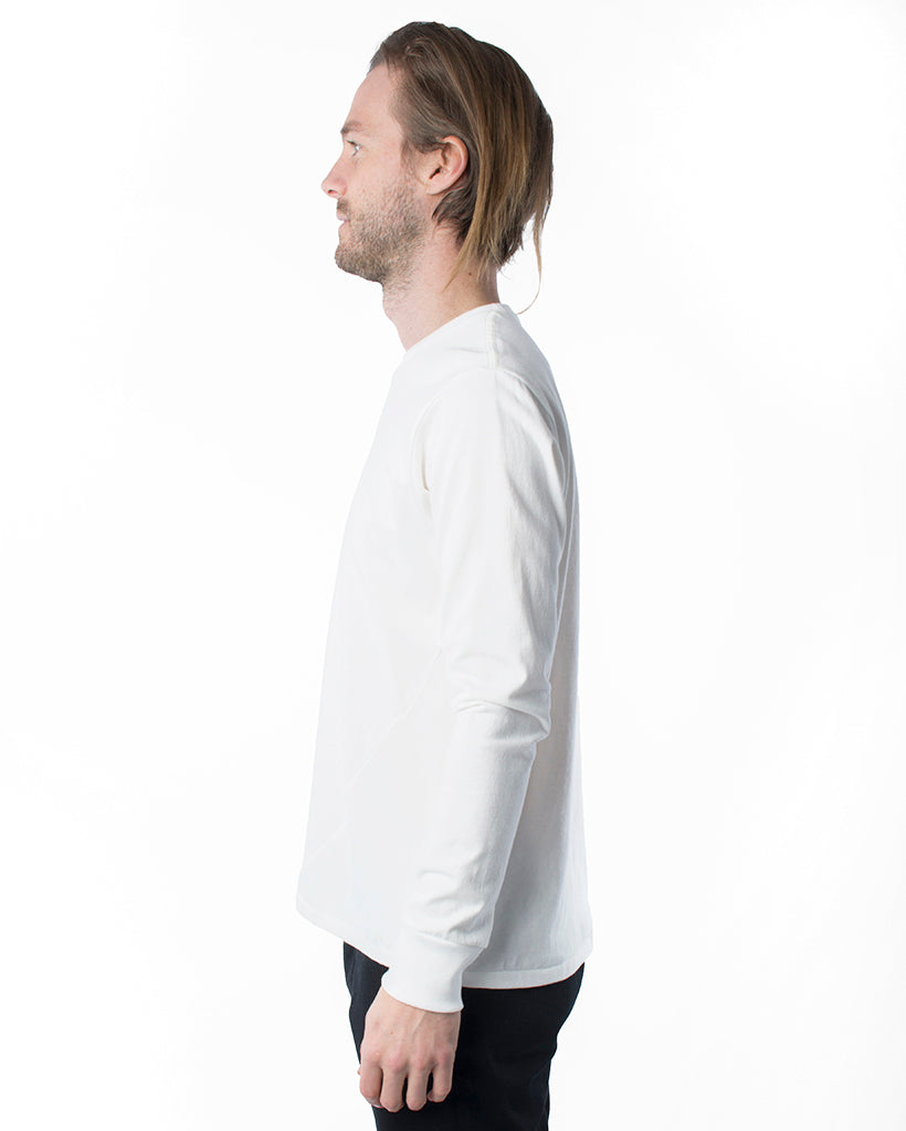 Mens White Graphic T-Shirt | 18 Waits | Side