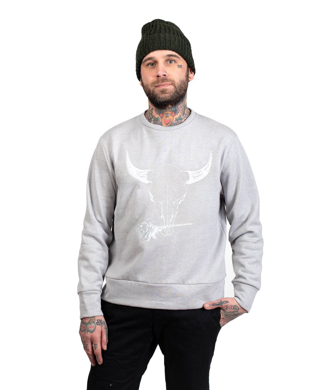 Crew Sweater | Shadow Bison