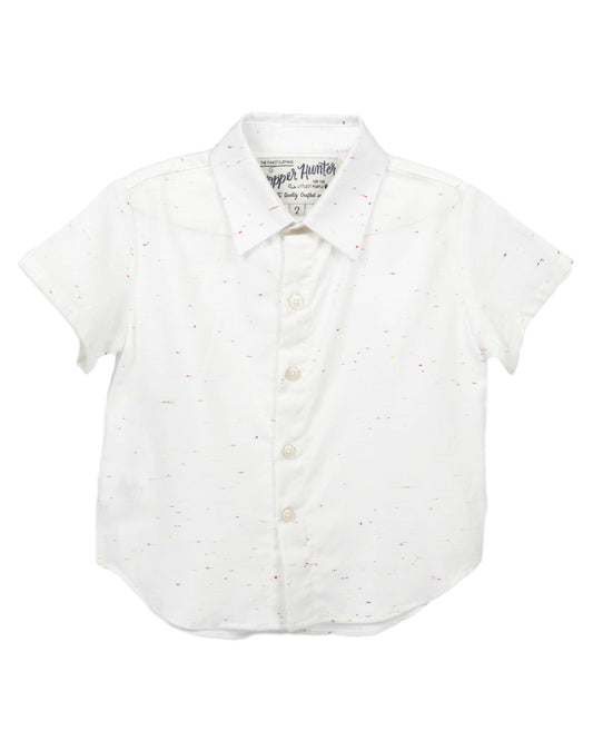 Made in Canada, Kids short sleeve shirt from 18 Waits — a Sustainable Men's clothing brand offering Vintage Inspired menswear and Rock and Roll Fashion. A refined Imogene and Willie alternative for those who value quality and character.