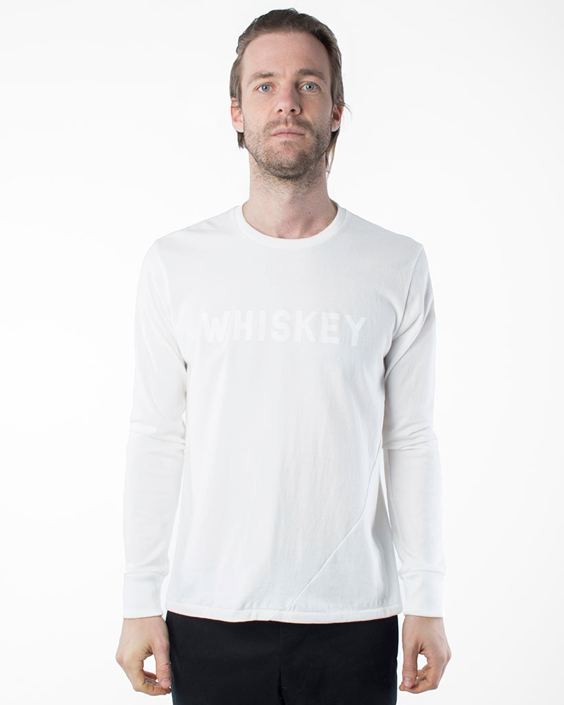 Mens White Graphic T-Shirt | 18 Waits | Front